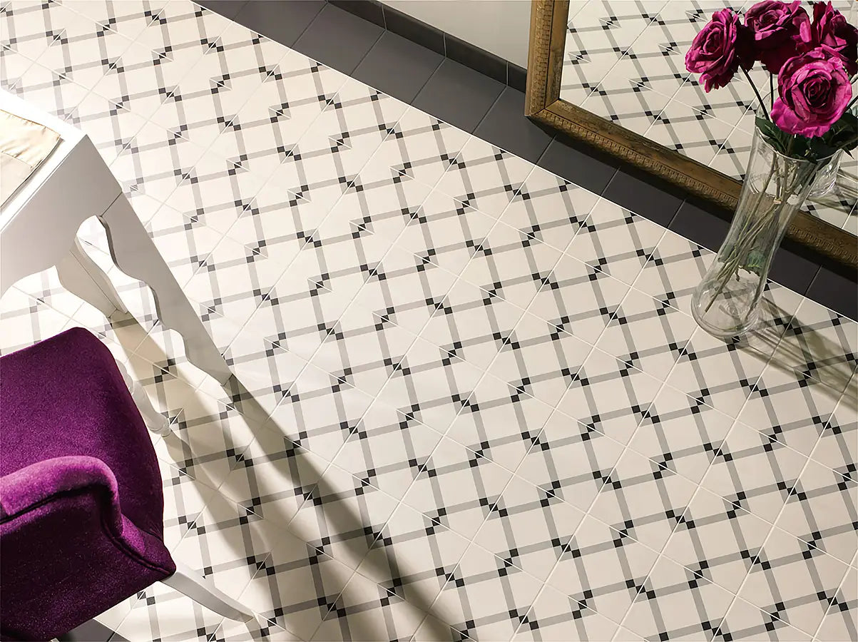 Carrelage Effet Carreaux de ciment Banbury 20x20 cm de Mainzu