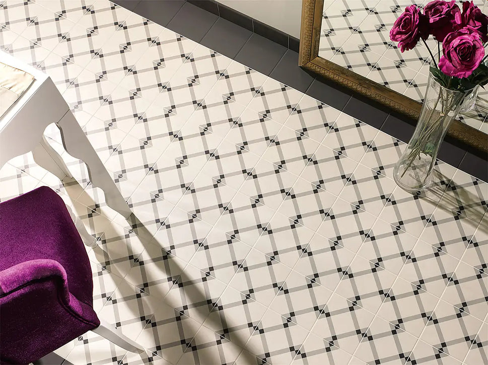 Carrelage Effet Carreaux de ciment Banbury 20x20 cm de Mainzu