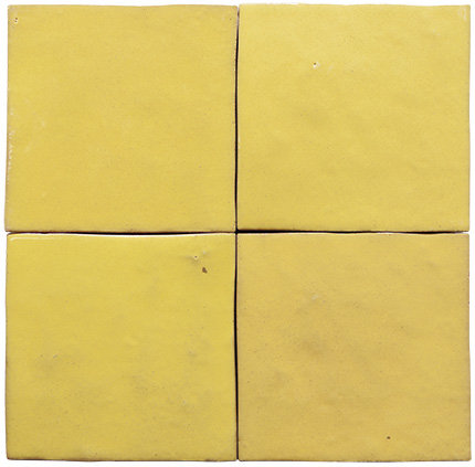 Echantillon carrelage Zelij 10x10 cm ( 15 coloris)Amarillo
