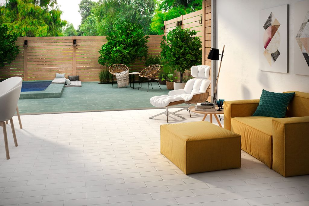 Carrelage sol et mur Natural White Mat 9,2x36,8 cm de Cevica