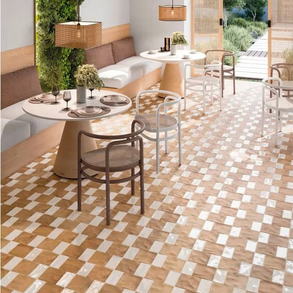 Carrelage Sol et mur Portofino Terra White 15x45 cm de Realonda