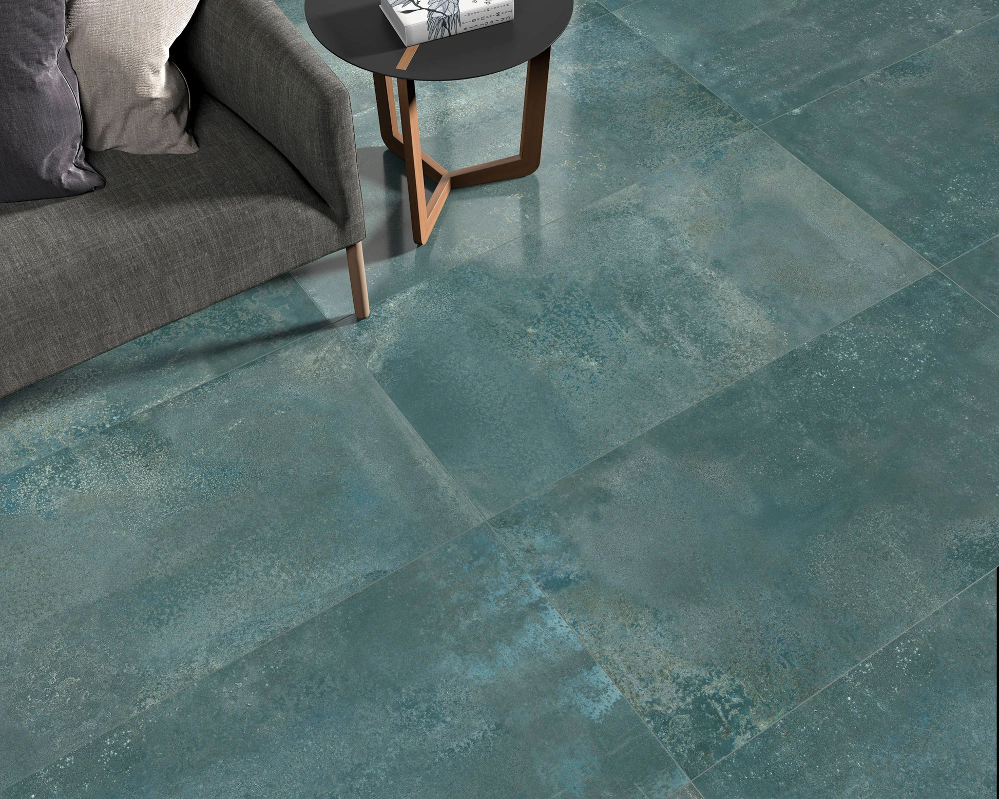 Carrelage Sol et mur rectifie Magnet Petrol 60x120 cm de Dune