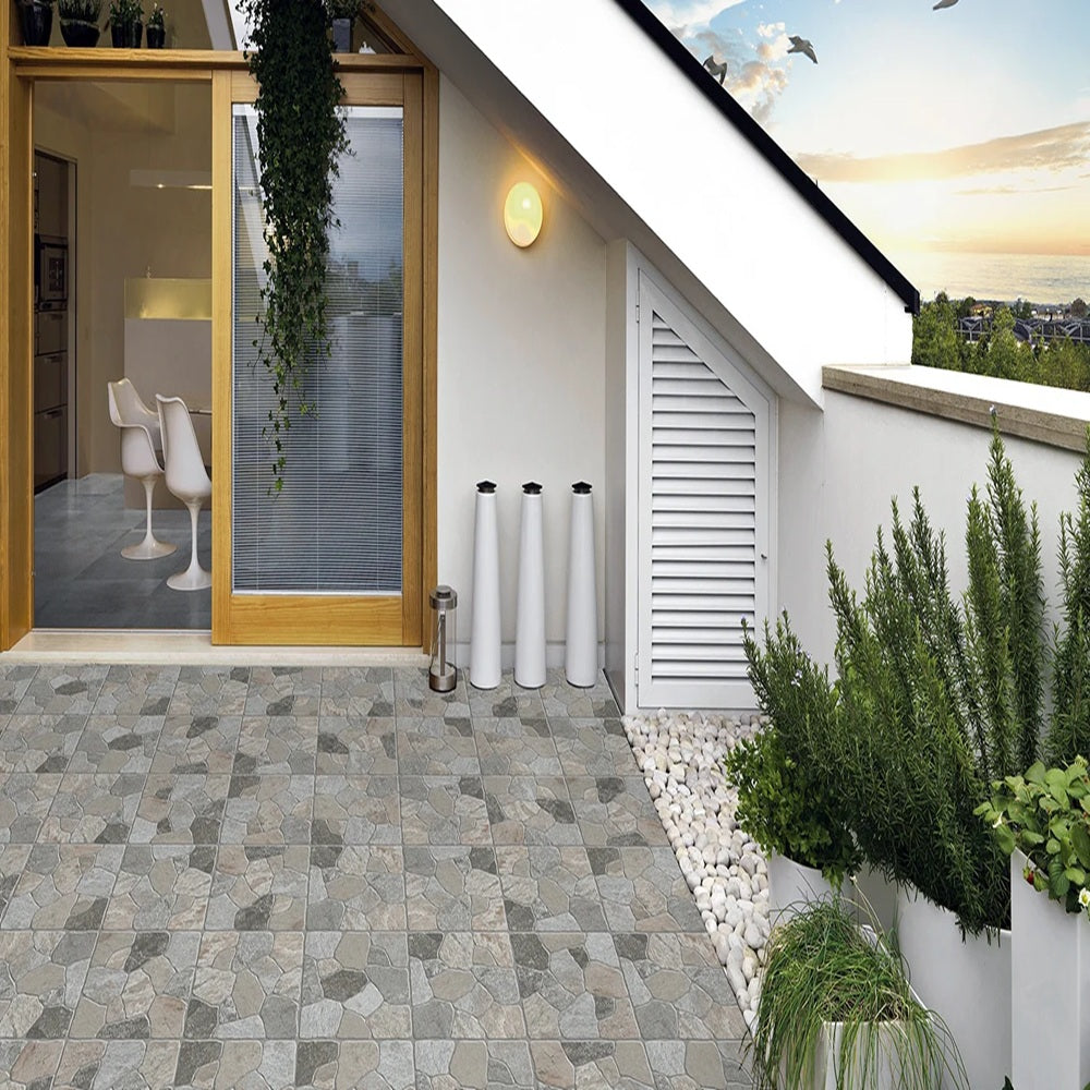 Carrelage Terrasse Effet Pierre Melides 33,5x33,5 cm