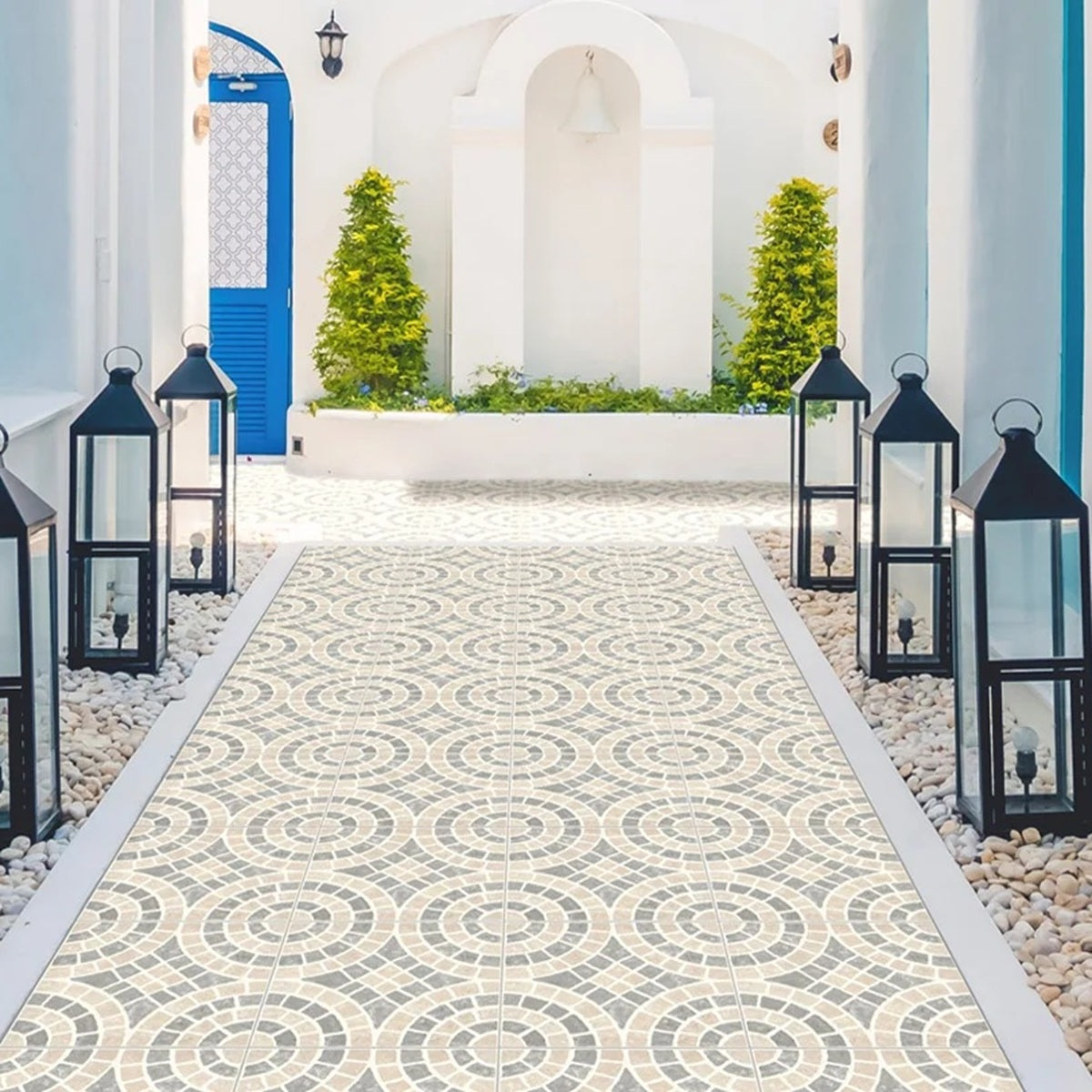 Carrelage Terrasse Effet Pierre Pave Anca 33,5 x 33,5 cm