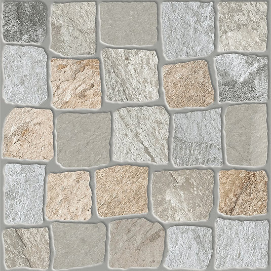 Carrelage Terrasse Effet Pierre Pave Nazare 33,5 x 33,5 cm