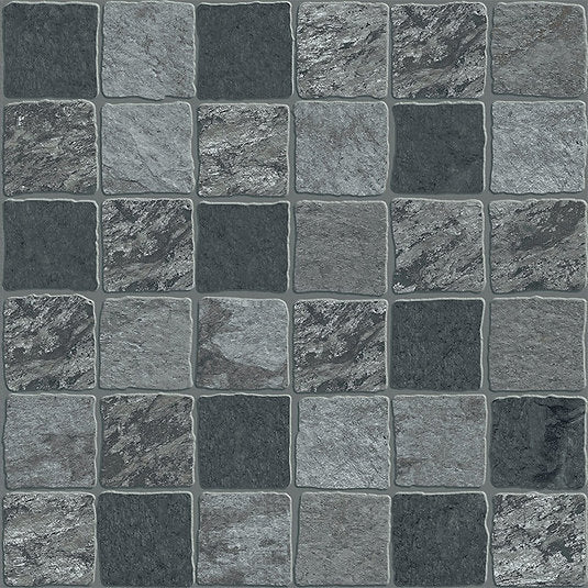 Carrelage Terrasse effet Pierre Pave Troia 33,5x33,5 cm