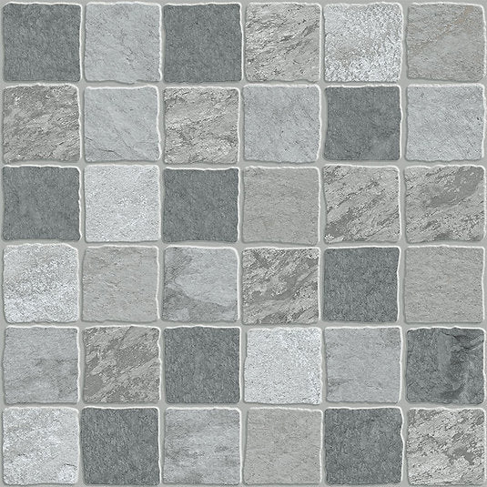 Carrelage Terrasse effet Pierre Pavé Troia 33,5x33,5 cm33.5x33.5 cm Boite 1.46 m² / Pave Troia Cinza