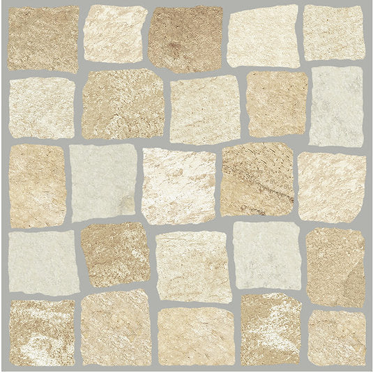 Carrelage Terrasse Effet Pierre Pave Nazare 33,5 x 33,5 cm