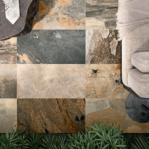 Carrelage Piscine et Terrasse Pierre de Bali Mix