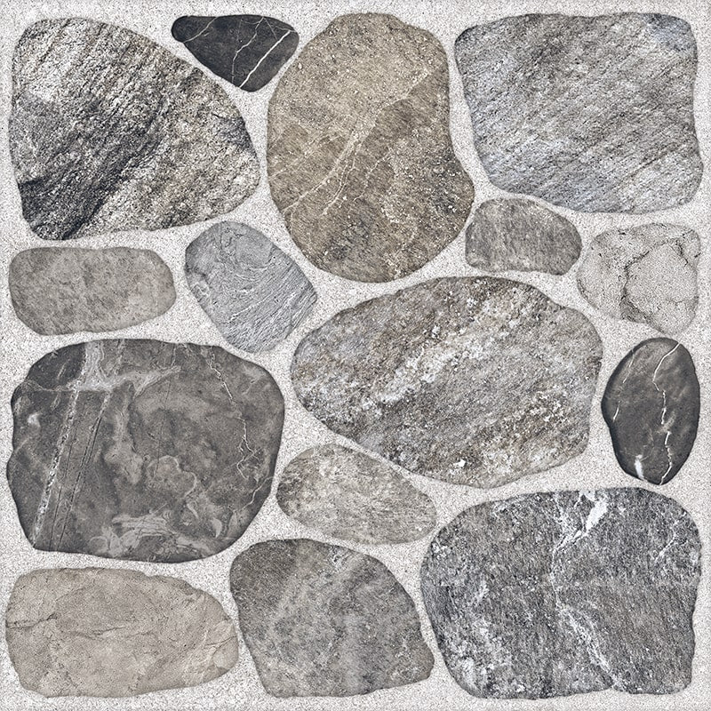 Carrelage Terrasse Effet Pierre Rios Mat 45x45 cmRios Gris Boite de 1.22 m²