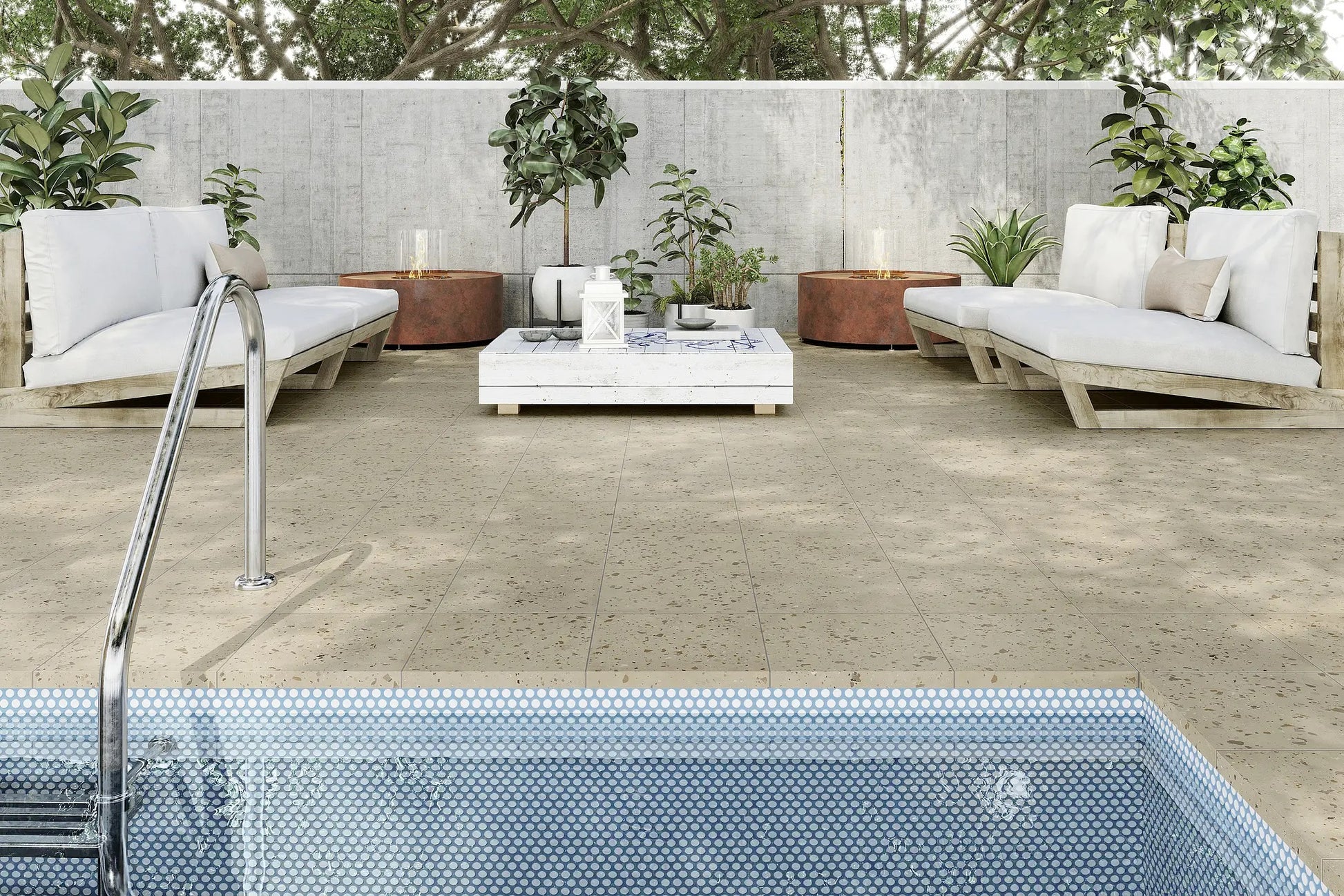 Carrelage Effet Terrazzo Carnival Beige 32,9 x 32,9 cm de Realonda