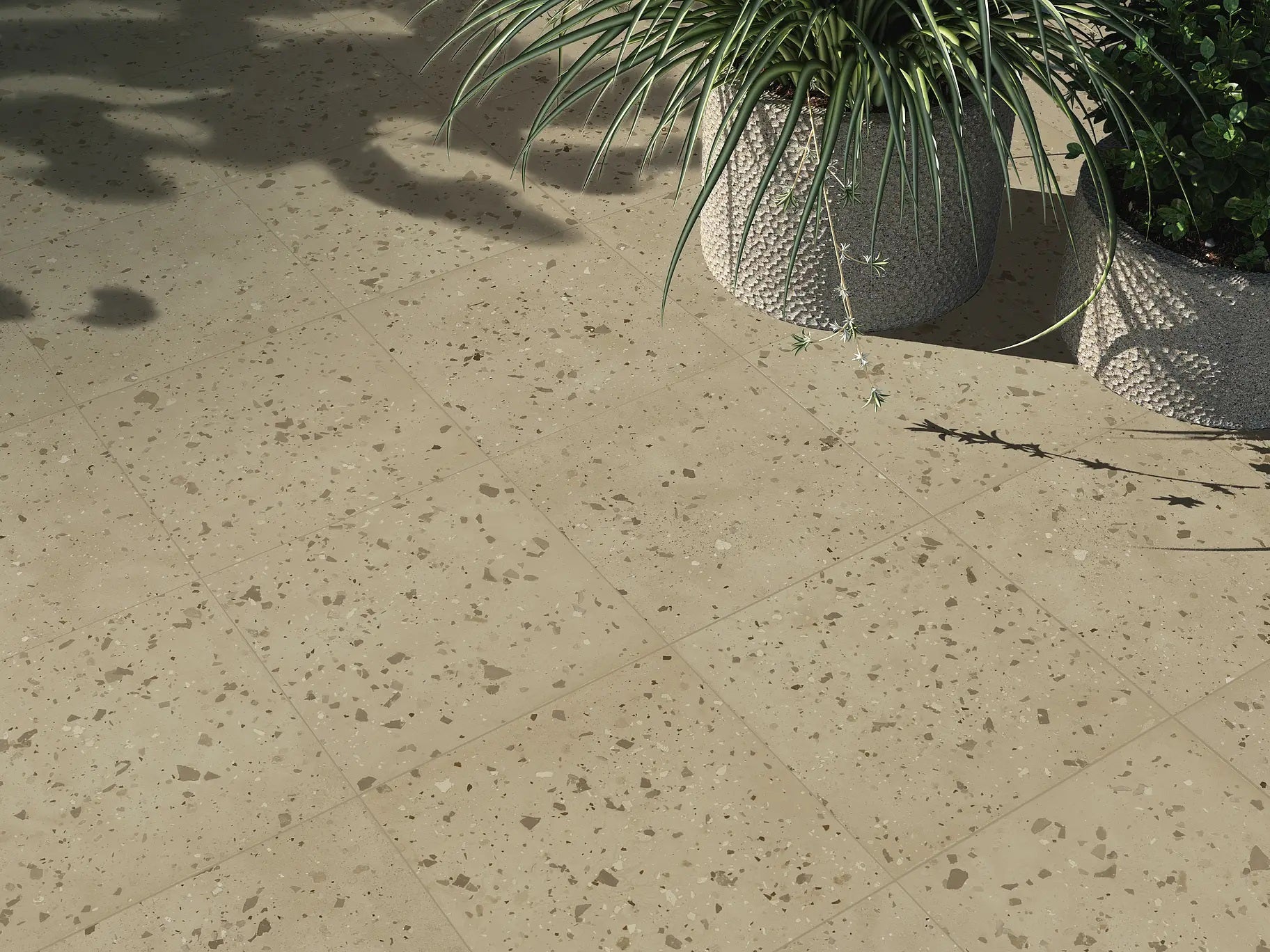 Carrelage Effet Terrazzo Carnival Beige 32,9 x 32,9 cm de Realonda