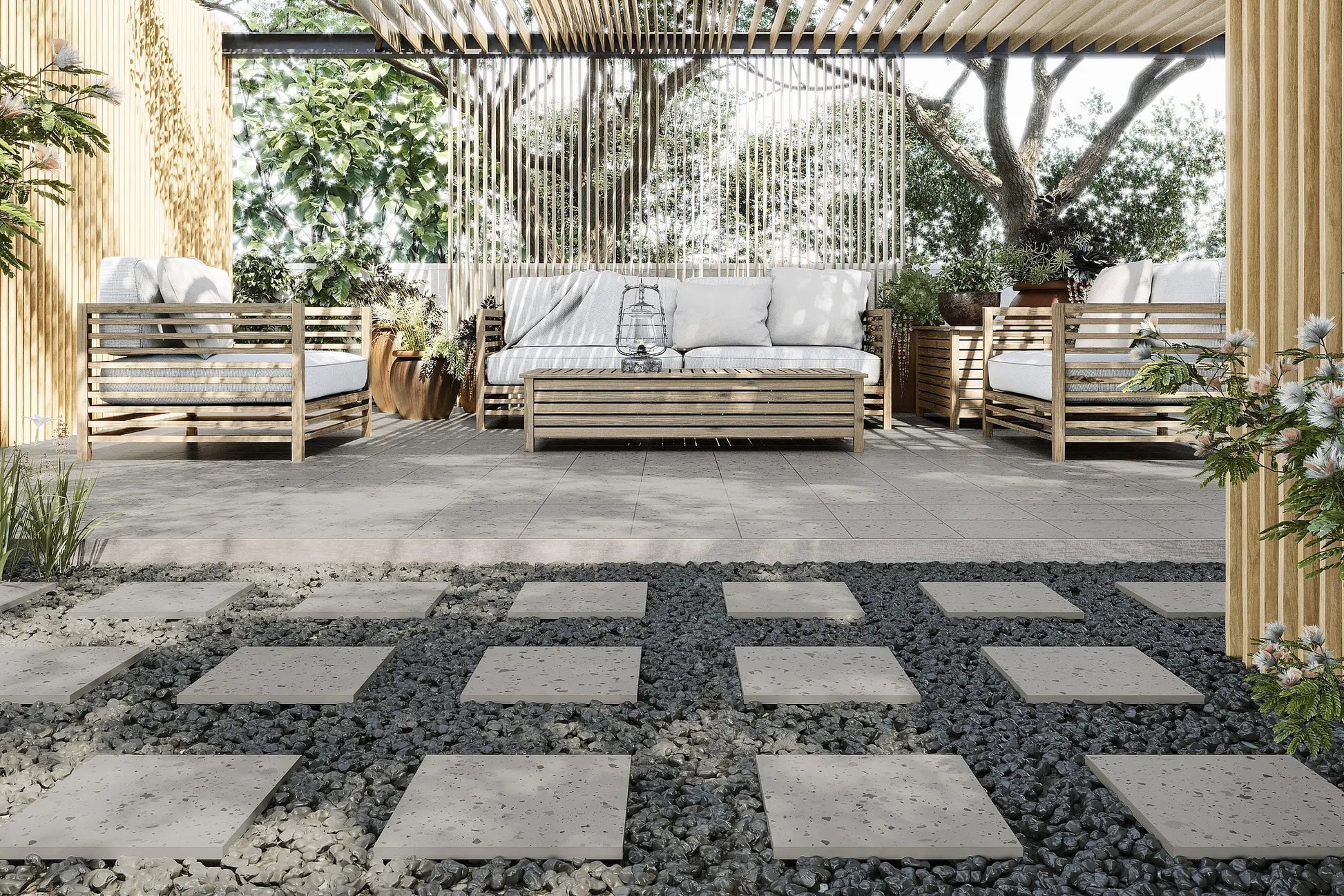 Carrelage Effet Terrazzo Carnival Grey 32,9 x 32,9 cm de Realonda