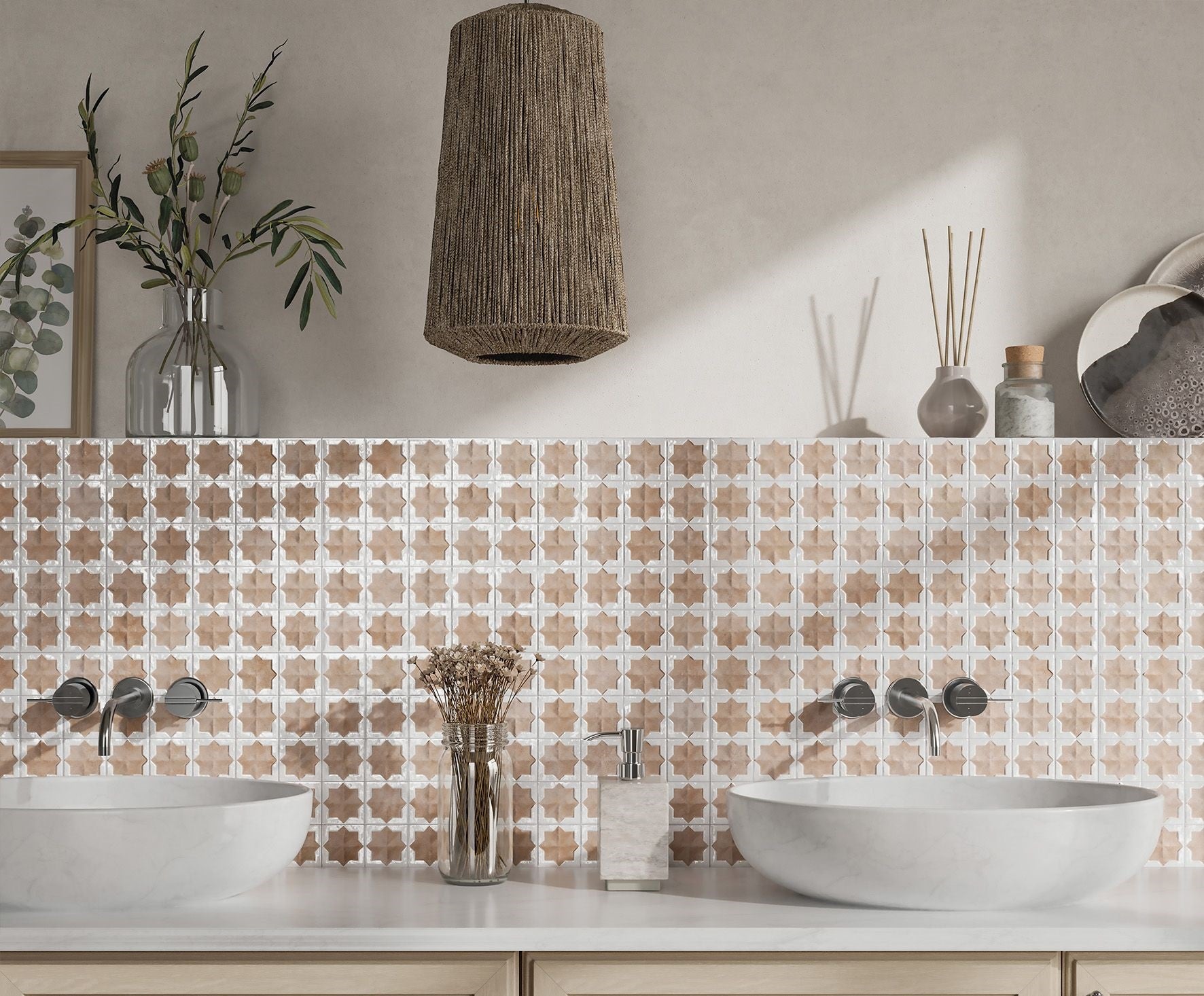 Carrelage Mural Decor Tetuan Cotto White 31x56 cm de Realonda