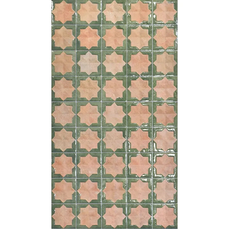 Carrelage Mural Decor Tetuan Cotto Emerald 31x56 cm de Realonda
