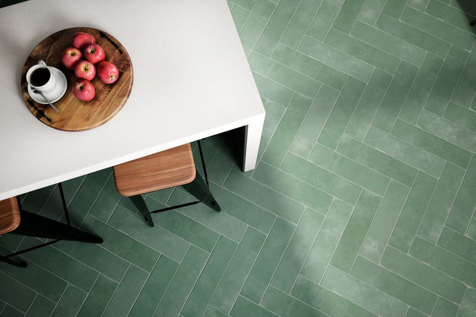 Carrelage Sol et mur Natural Mint Mat 9,2x36,8 cm de Cevica