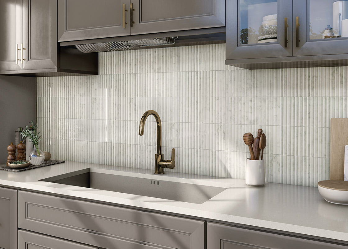 Carrelage Effet Zellige Wynn Marble 15x30 cm de Mainzu