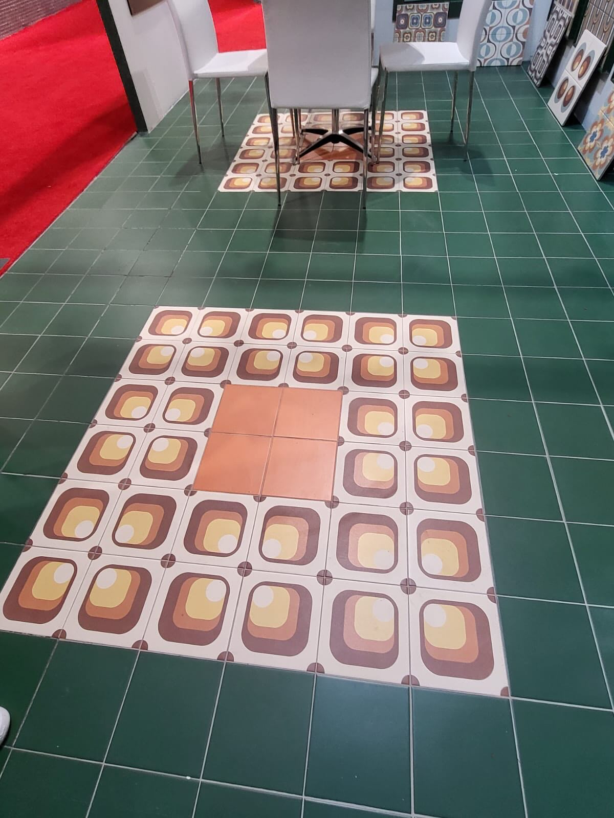 Carrelage Effet Carreau de Ciment Groovy Decor N10 20x20 cm de Cevica