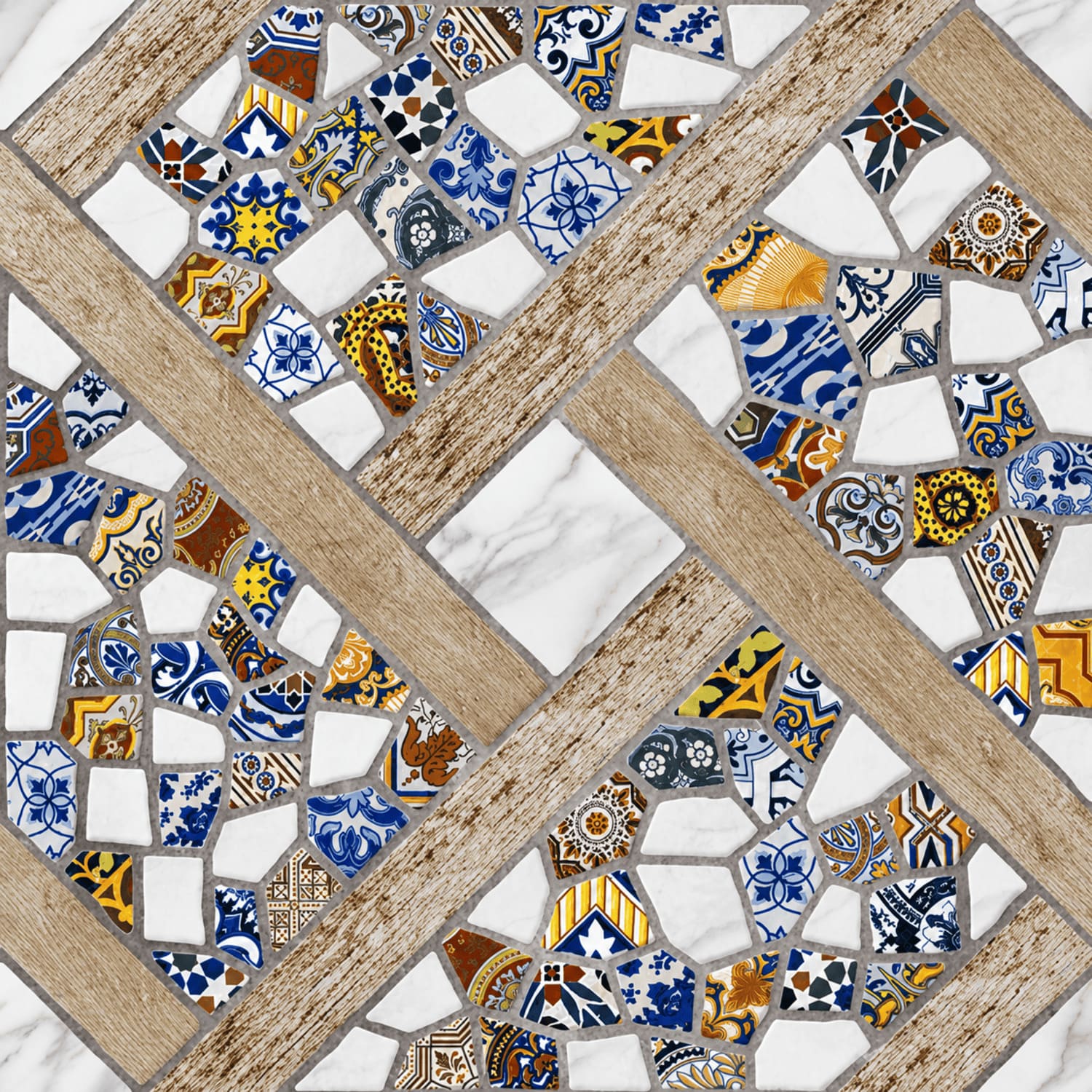 Carrelage Terrasse Effet Pierre Decor Marte Mat 45x45 cm de Prissmacer