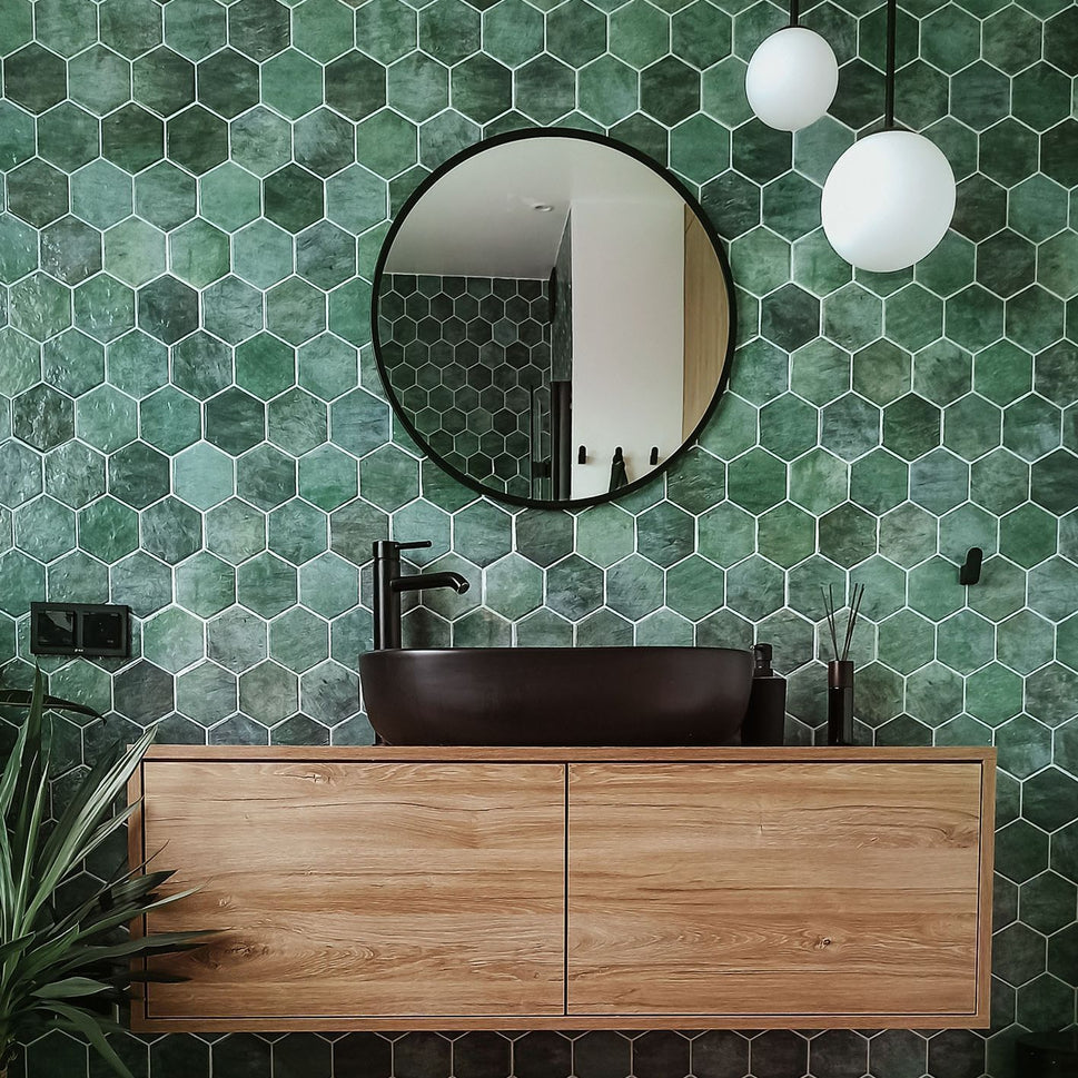 Carrelage Hexagonal Hex Zellige 26,5x51 cm de Realonda