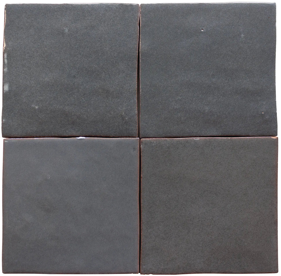 Echantillon carrelage Zelij 10x10 cm ( 15 coloris)Gris Oscuro