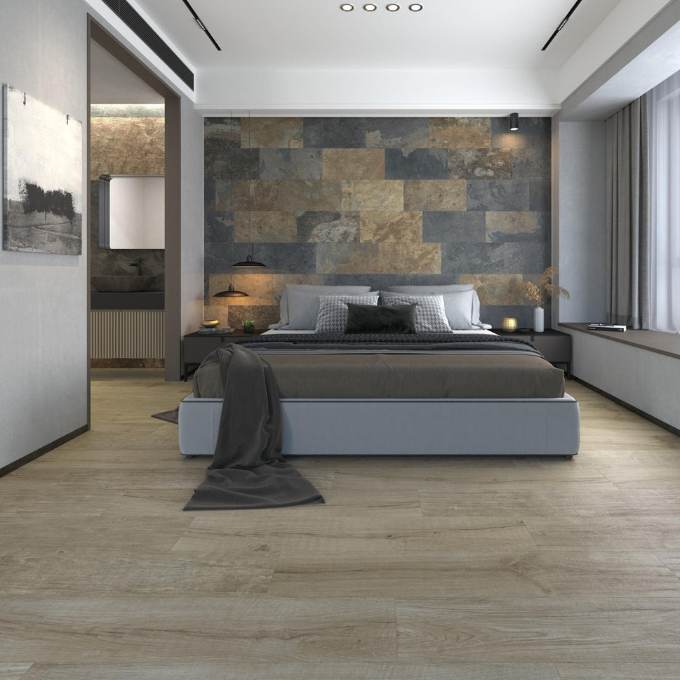 Carrelage Effet parquet Quercus Antico 22x120 cm de Dune