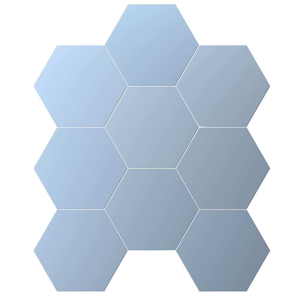 Carrelage Hexagonal Chicago Exa Ocean 21,5x25 cm de Dune