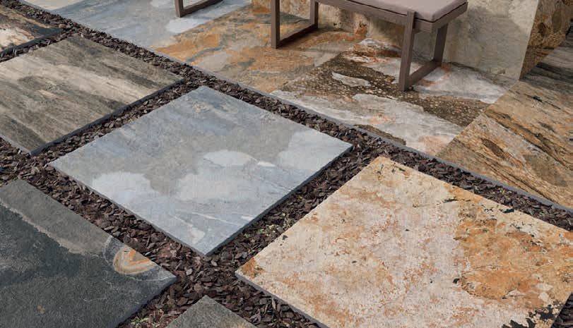 Carrelage Piscine et Terrasse Pierre de Bali Mix