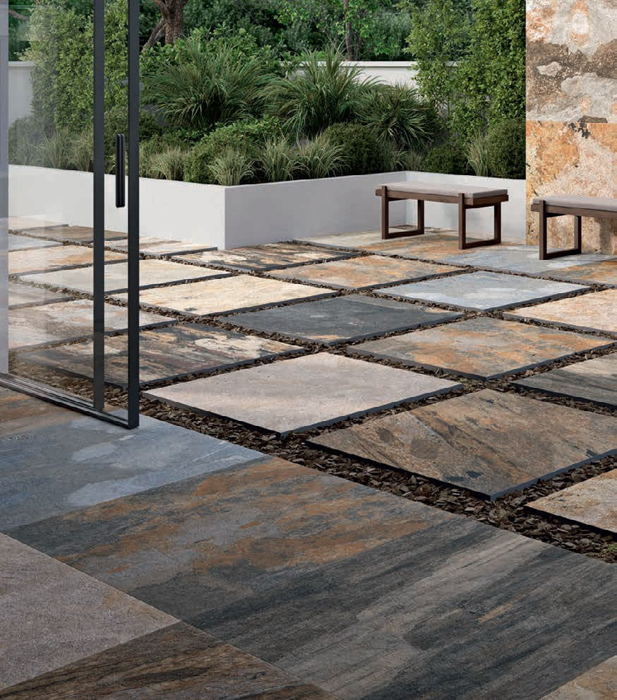 Carrelage Piscine et Terrasse Pierre de Bali Mix