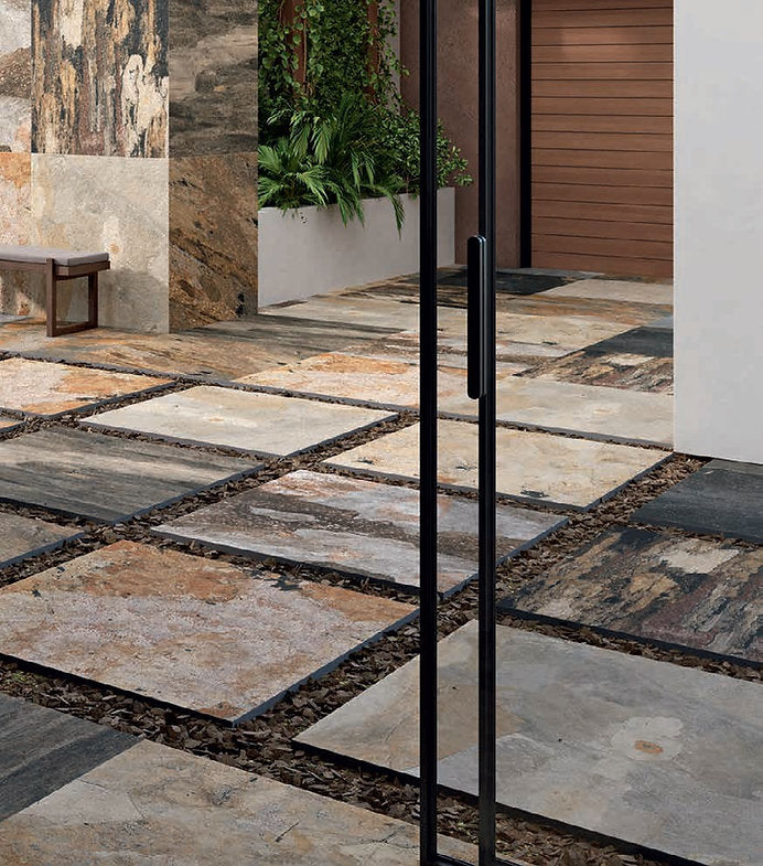 Carrelage Piscine et Terrasse Pierre de Bali Mix