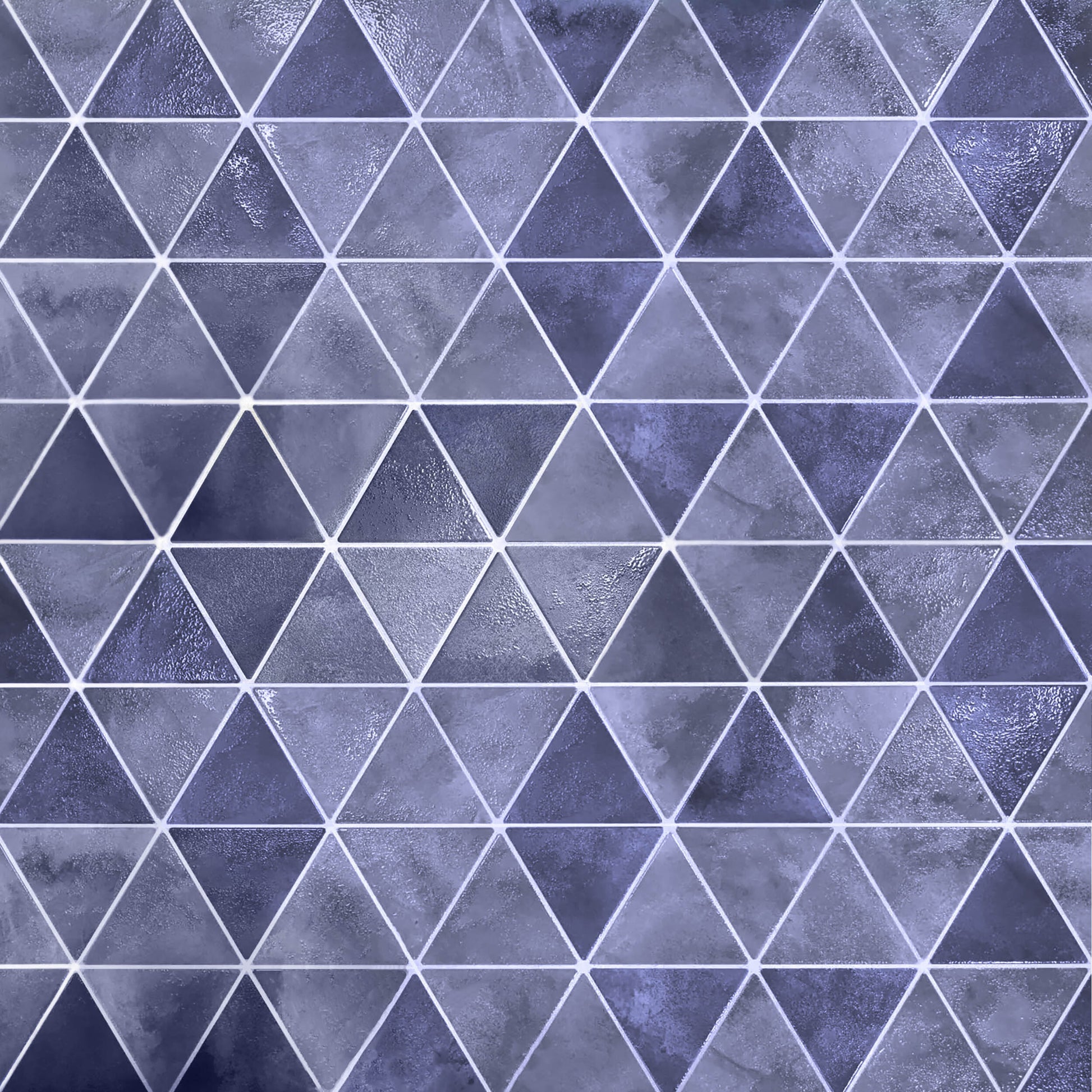 Carrelage Effet Zellige Triangle Craft Navy 48.5x28 cm de Realonda