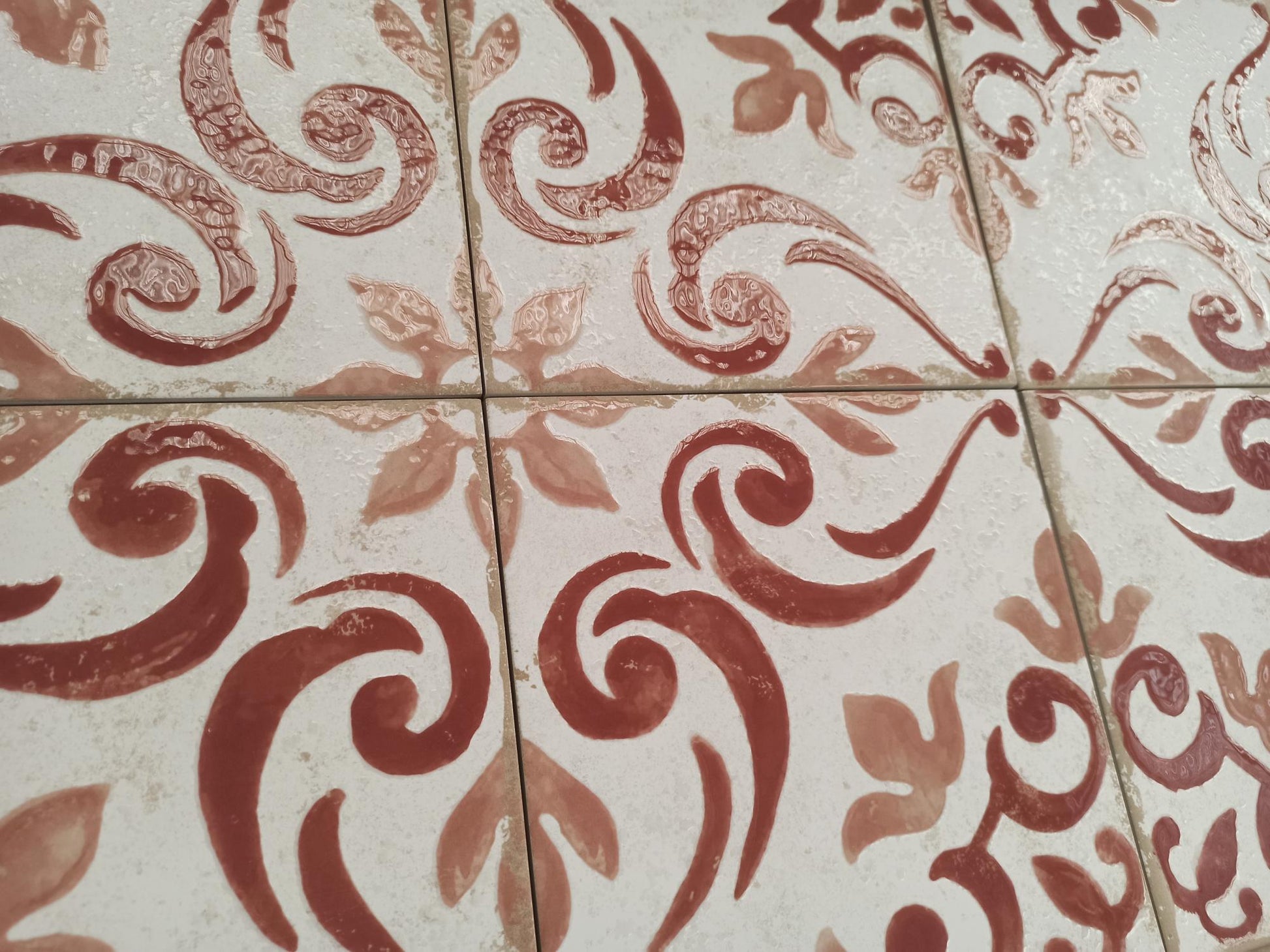 Carrelage Effet Carreau de Ciment Barraquetes Teja 20x20 cm de Dune