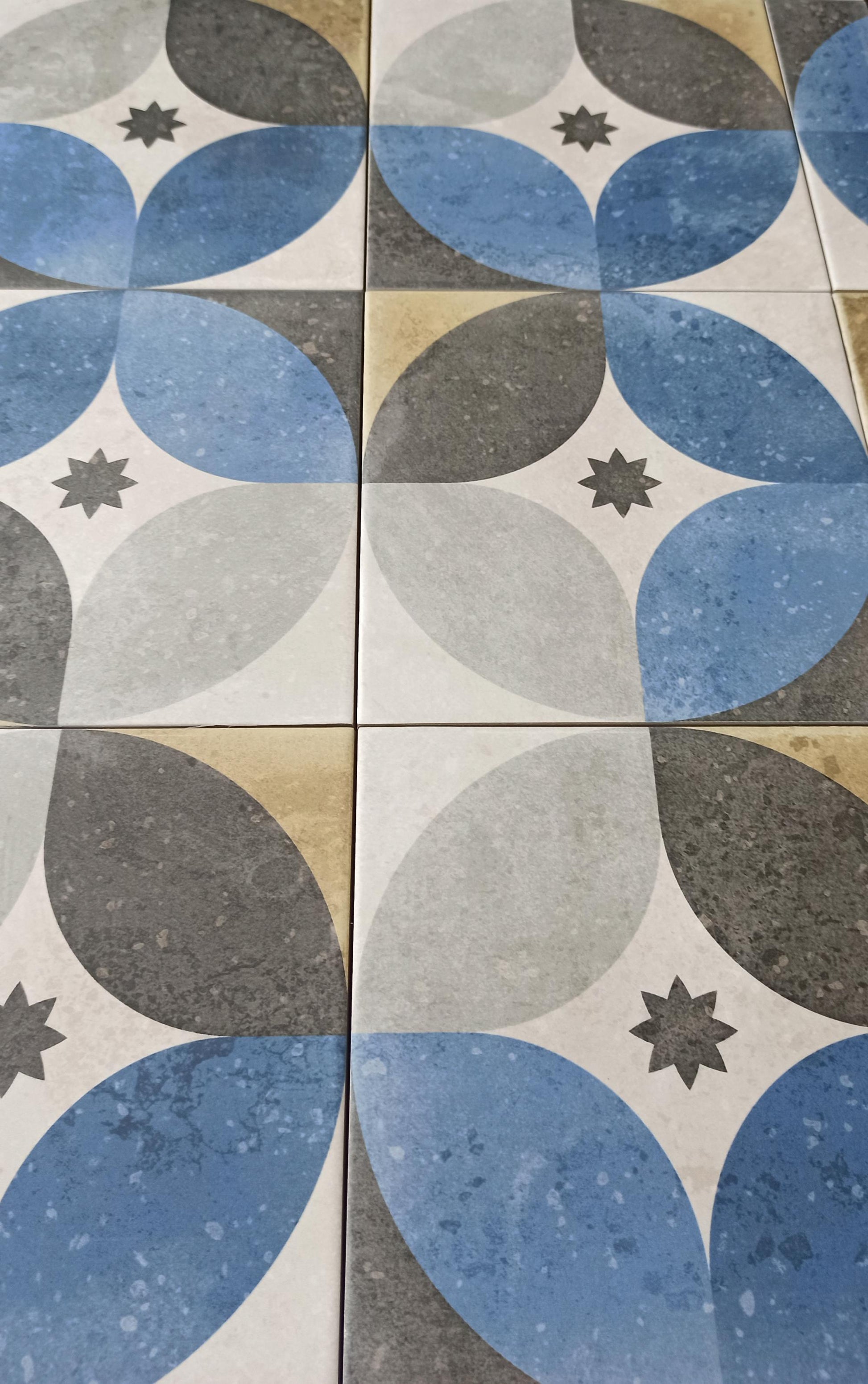 Carrelage Effet Carreau de Ciment Emanuele 20x20 cm de Dune