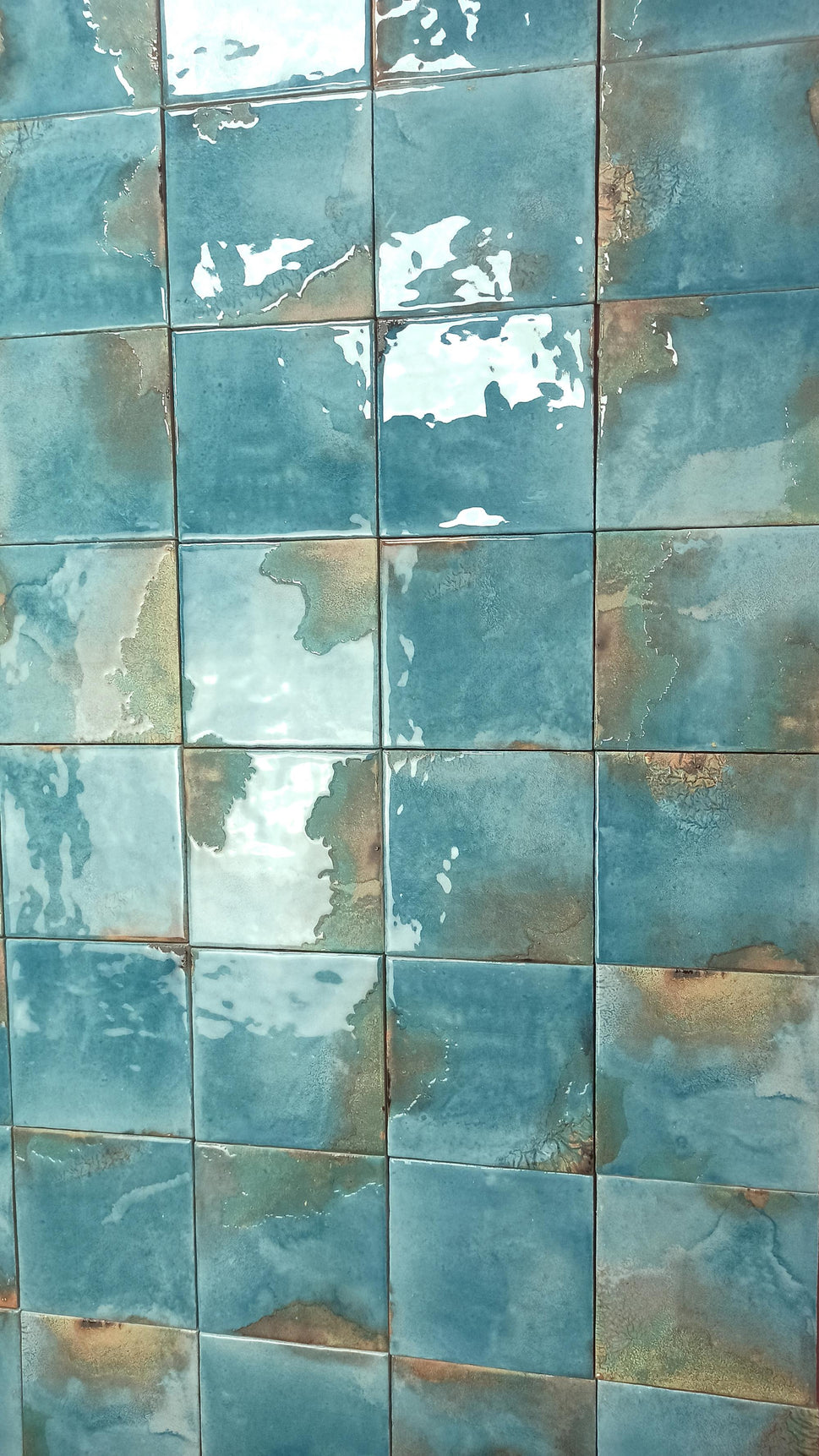 Carrelage Effet Zellige Granadella 11,5x11,5 cm de Dune11.5x11.5 cm Boite de 0.595 m² / Granadella Cielo