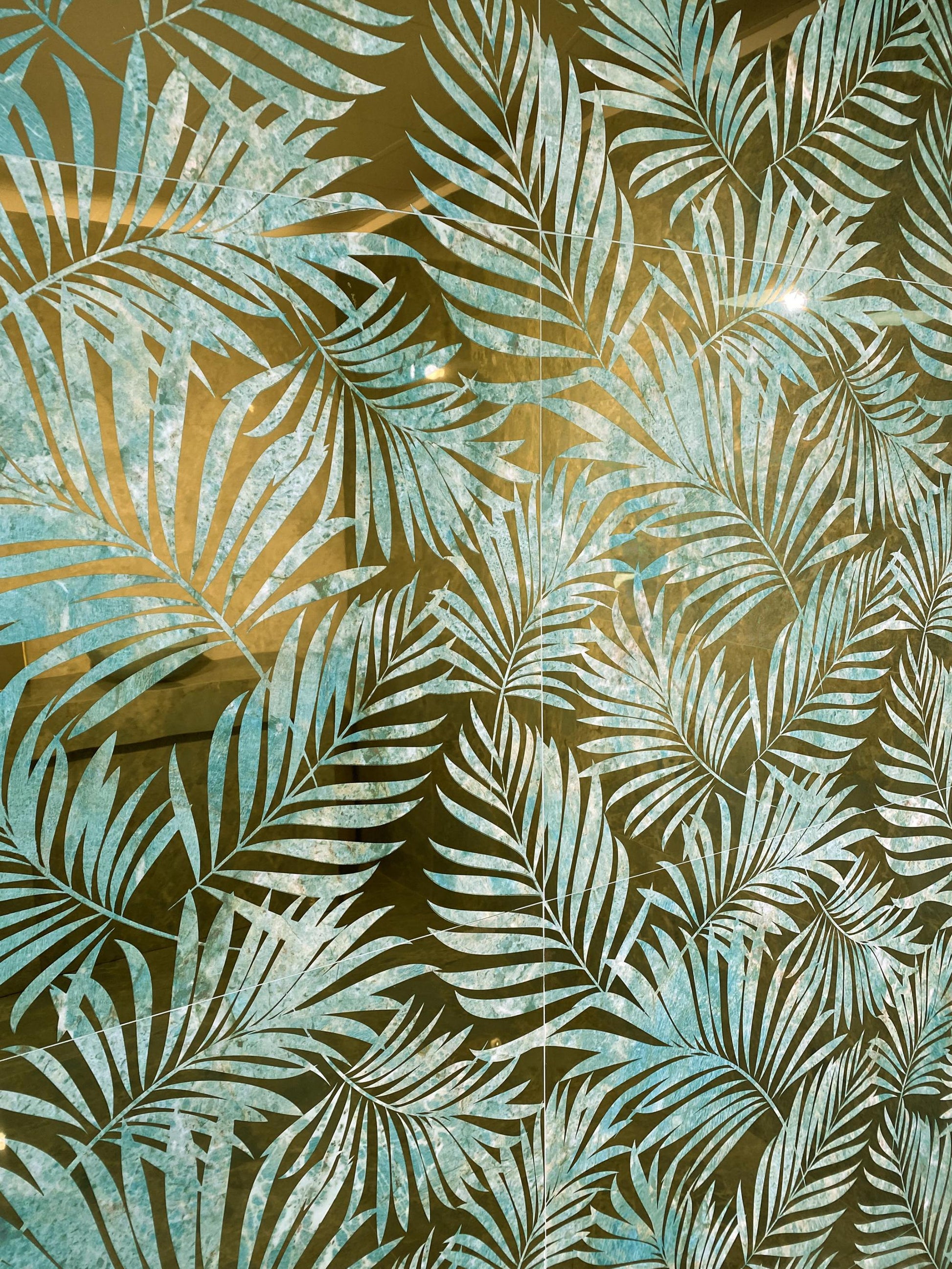 Carrelage Decor Fleuri Effet Miroir Manila 60x120 cm de Dune