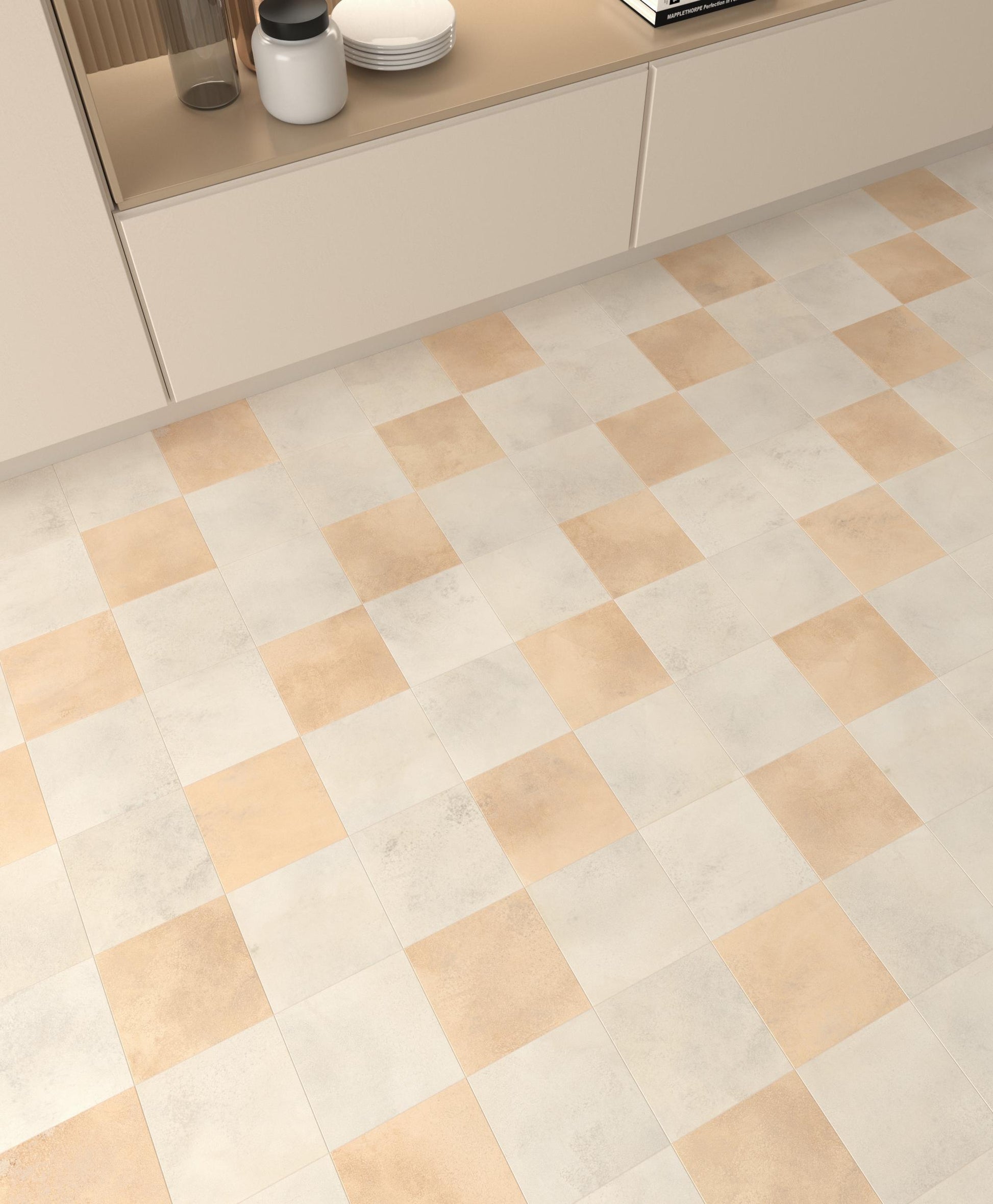 Carrelage Effet zellige Greenland Antidérapant 14,7x14,7 cm de Dune