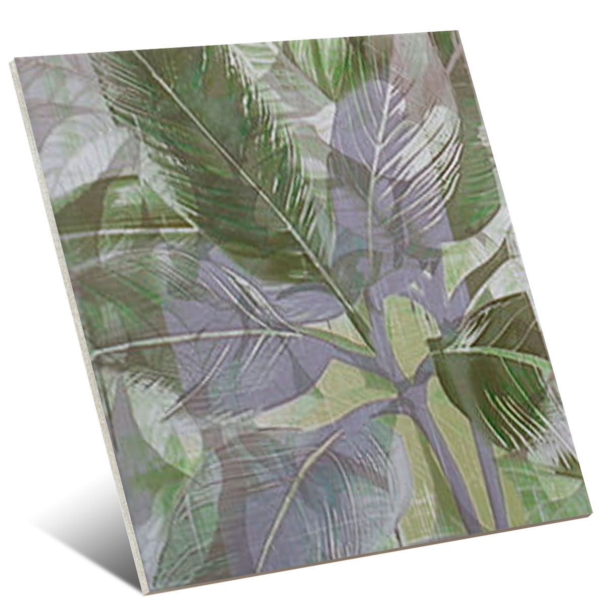 Carrelage Decor Fleuri Technical Soft Secrets Green 20x20 cm de Mainzu