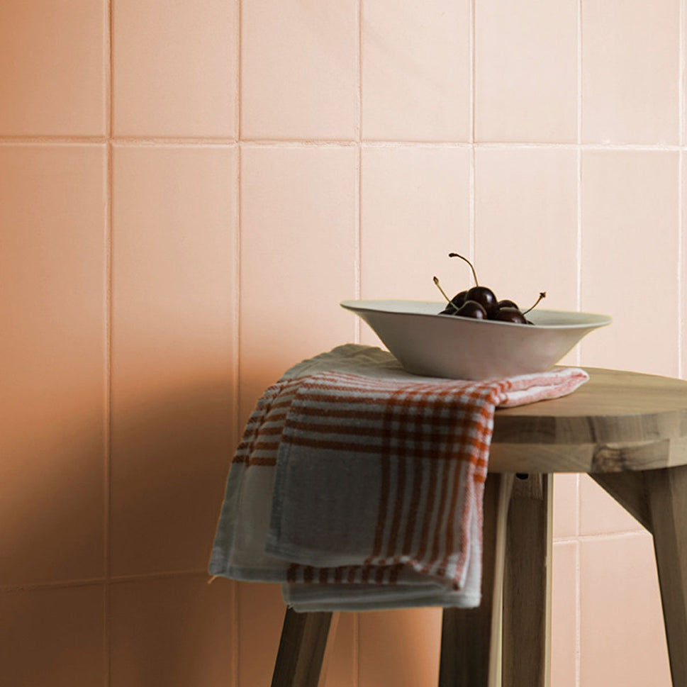 Faience murale Jungle Peach 10x30 cm de Mainzu
