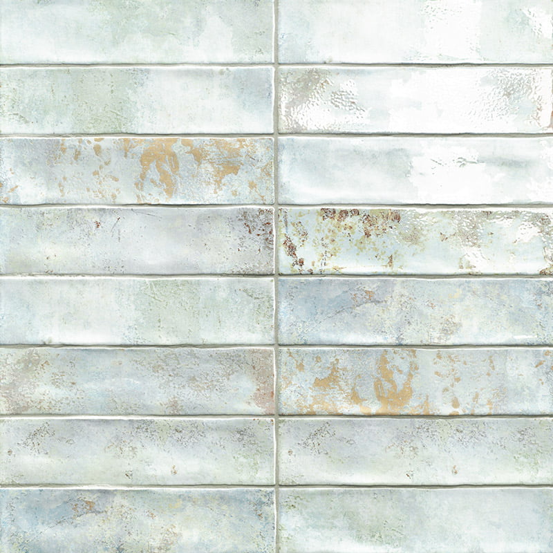 Faience Murale Effet Zellige Bayonne Blu 7,5x30 cm de Mainzu