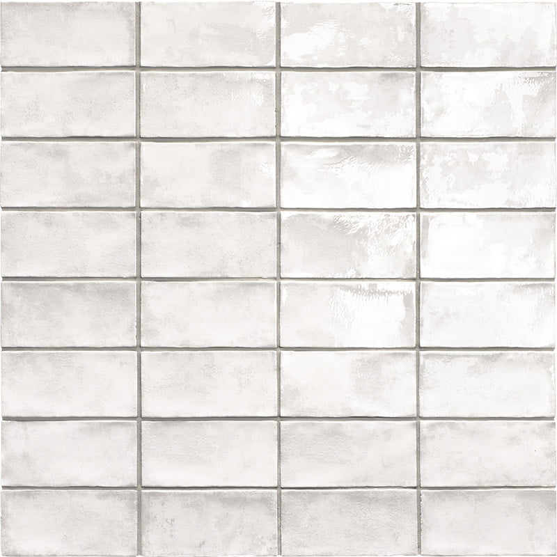 Faience Murale Effet Zellige Biarritz Blanco 7,5x15 cm de Mainzu