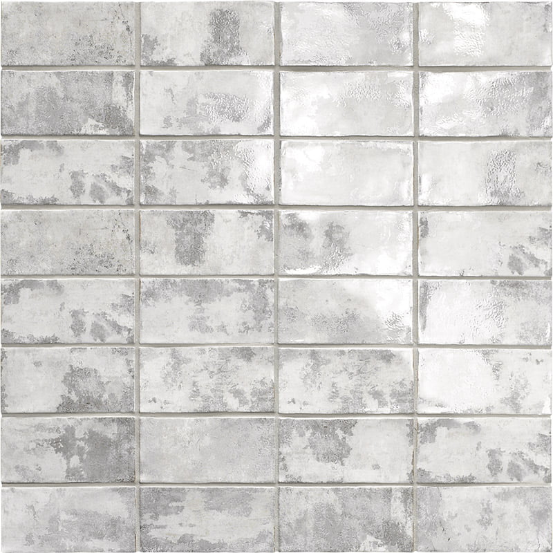 Faience Murale effet zellige Biarritz Grey 7,5x15 cm de Mainzu