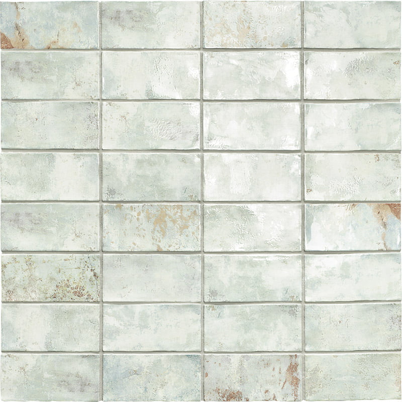 Faience Murale Effet Zellige Biarritz Green 7,5x15 cm de Mainzu