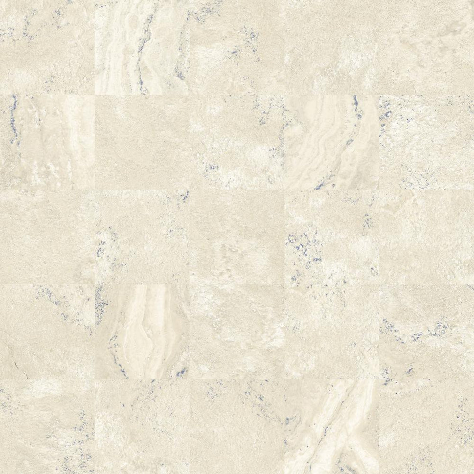 Echantillon Carrelage Effet Travertin Flora Lapis 14,7x14,7 cm