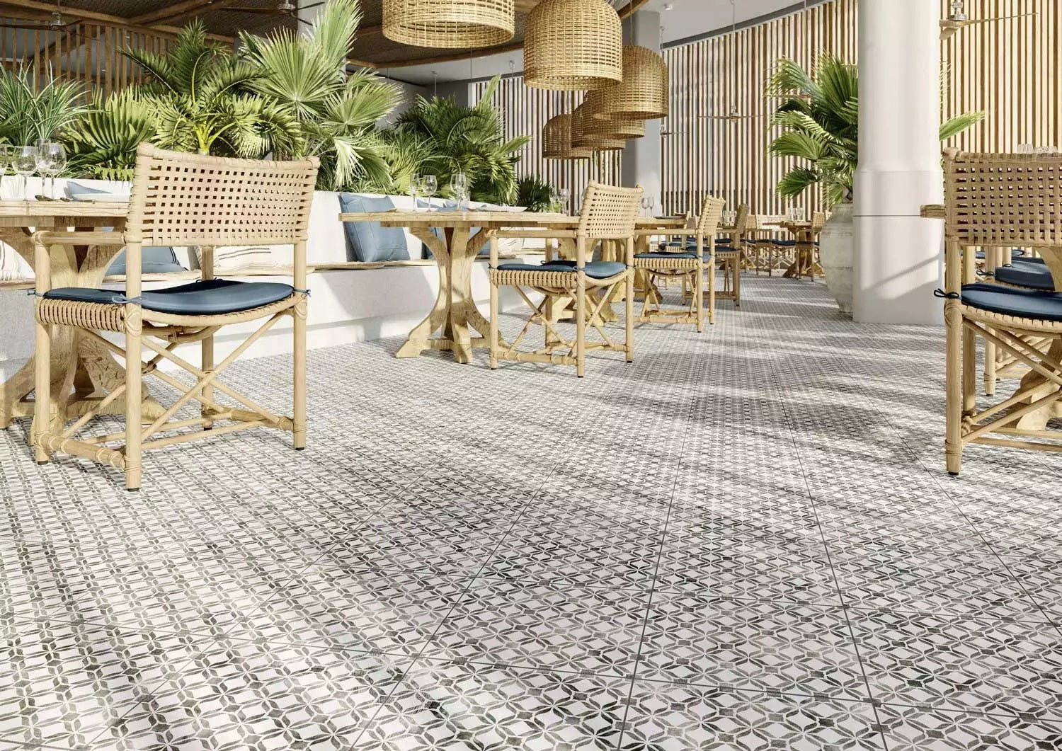 Carrelage Effet Carreau de Ciment Fresco 32,9 x 32,9 cm de Realonda