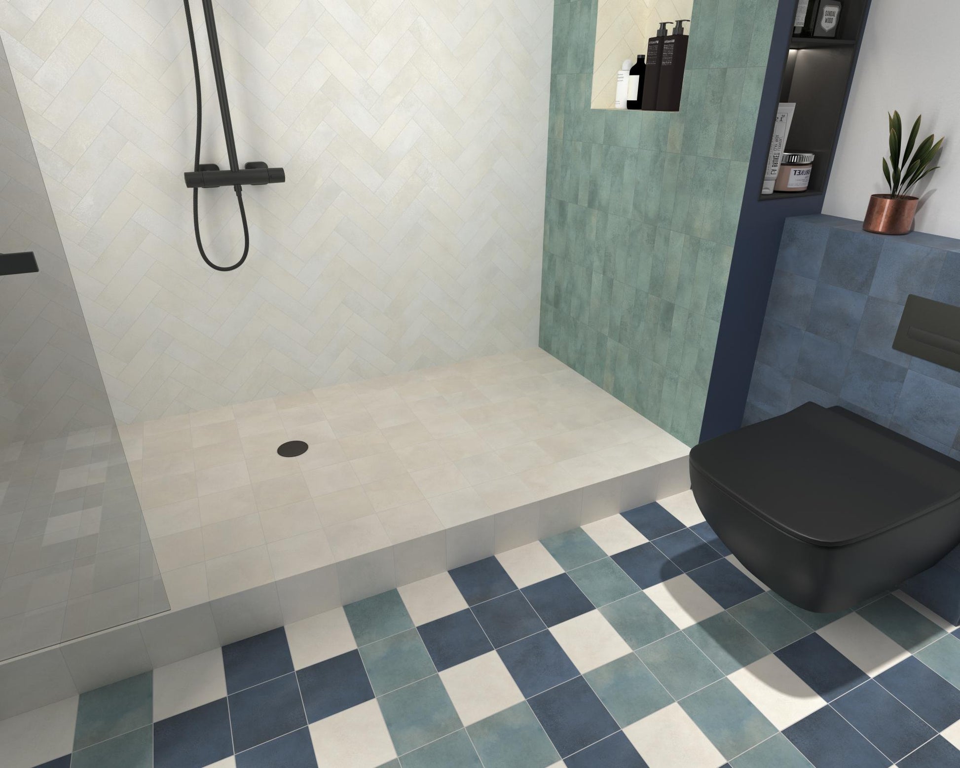 Carrelage Effet zellige Greenland Gloss 6,4x22,3 cm de Dune