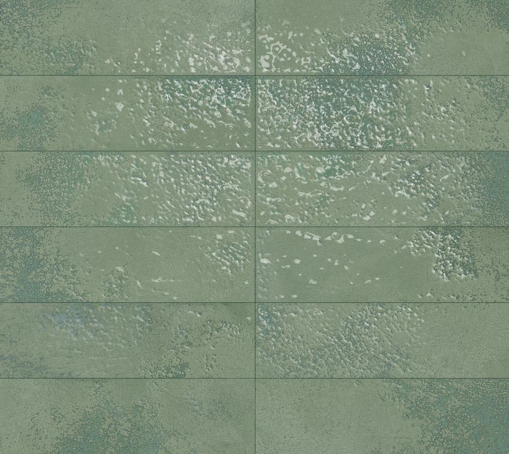 Carrelage Effet zellige Greenland Gloss 6,4x22,3 cm de Dune