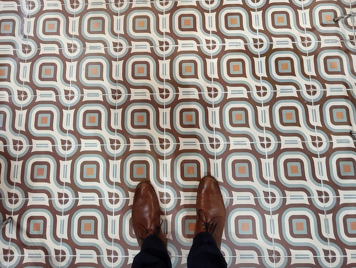 Carrelage Effet Carreau de Ciment Groovy Decor N9 20x20 cm de Cevica