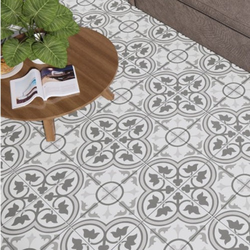 Carrelage Effet Carreau De Ciment Pre Hampton Grey 45x45 cm de Prissmacer