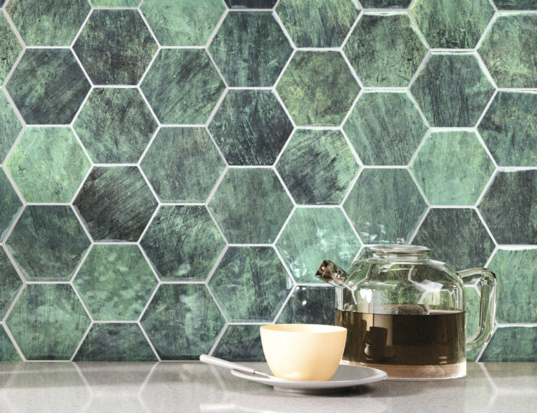 Carrelage Hexagonal Hex Zellige 26,5x51 cm de Realonda