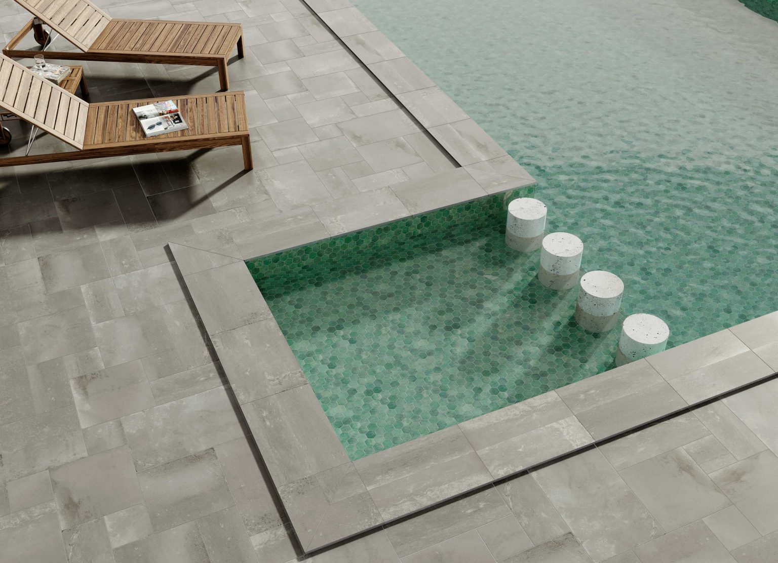 Carrelage Hexagonal Hex Zellige 26,5x51 cm de Realonda